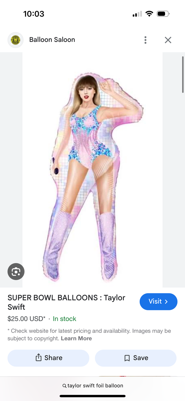 35” Taylor Swift foil
