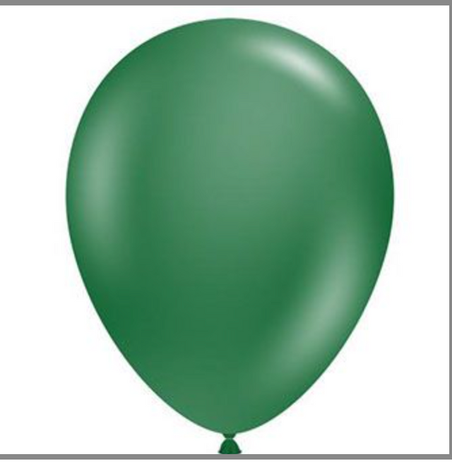 11" Tuftex Metallic Forest Green